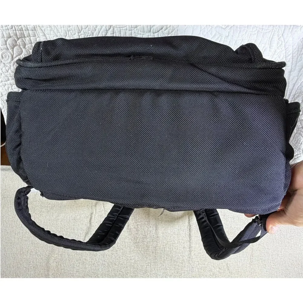 TUMI Alpha Black Ballistic Nylon Travel Laptop Utility Backpack Carryall Pack